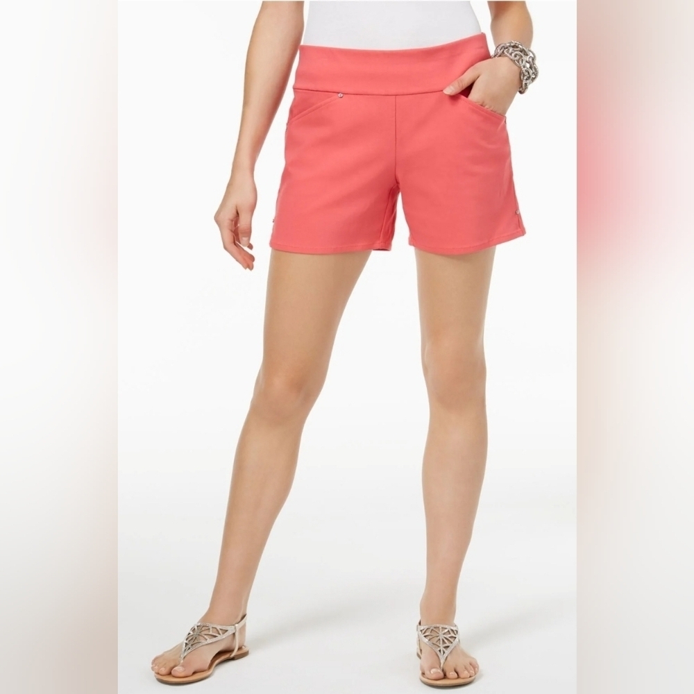 INC International Concepts NWT Women's Coral Pull-On Shorts, Size 4